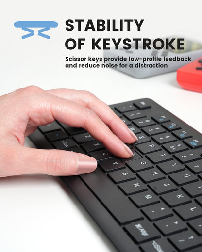 PERIBOARD-817 Wireless Multi Device Keyboard