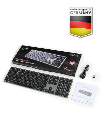 PERIBOARD-817 Wireless Multi Device Keyboard