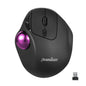 PERIMICE-717 Wireless Ergonomic Vertical Trackball Mouse with Pointing Feature - 5 Programmable Buttons