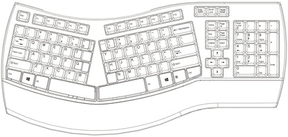 Ergonomic Full Size - PERIBOARD - 512 - Perixx Europe