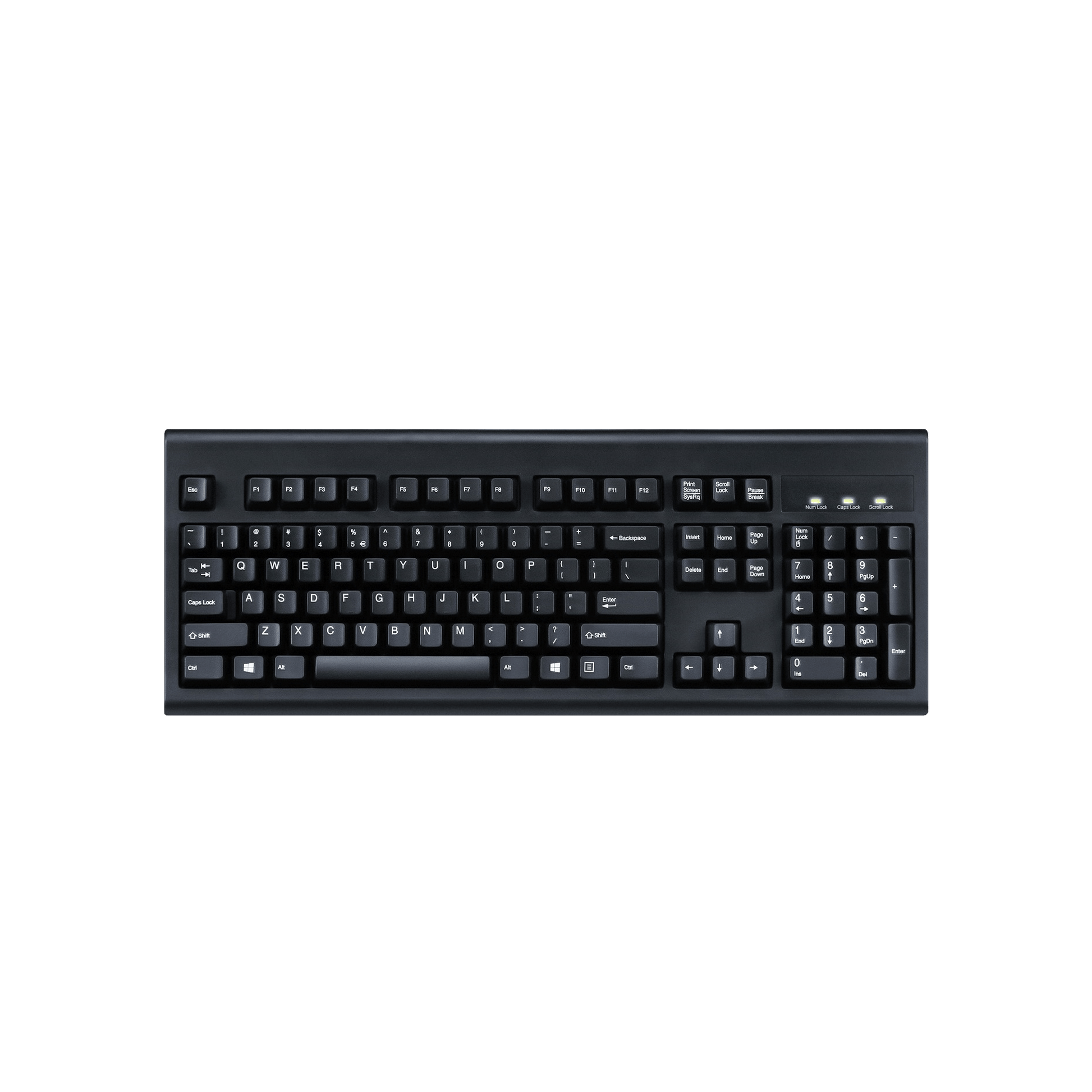 PERIBOARD-106 B - Wired Black Standard Keyboard - Perixx Europe