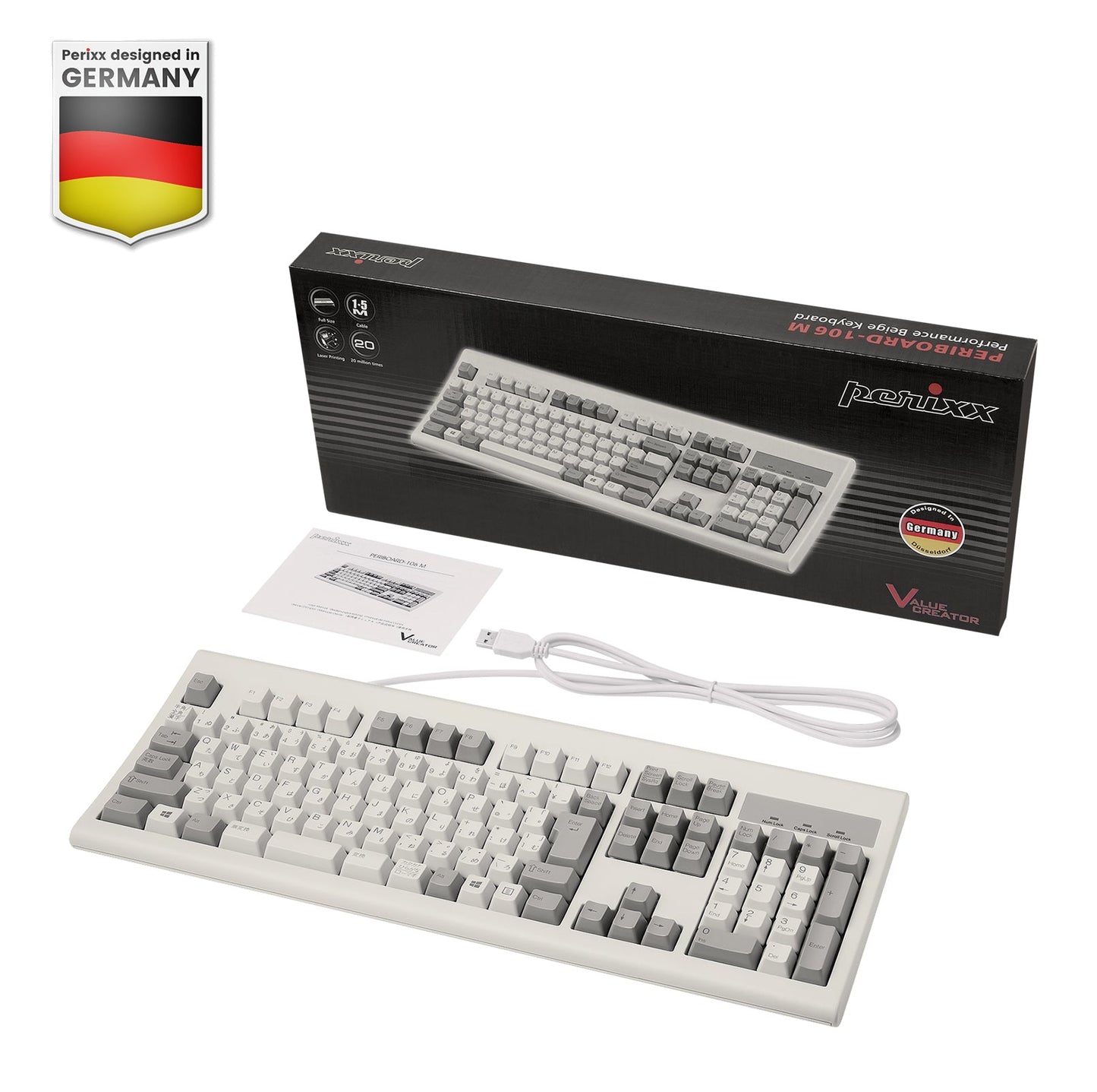 PERIBOARD-106 Wired Performance Full-Size Keyboard