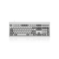 PERIBOARD-106 M - Wired Retro Vintage Grey/White Standard Keyboard - Perixx Europe