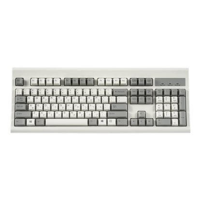 PERIBOARD-106 M - Wired Retro Vintage Grey/White Standard Keyboard - Perixx Europe