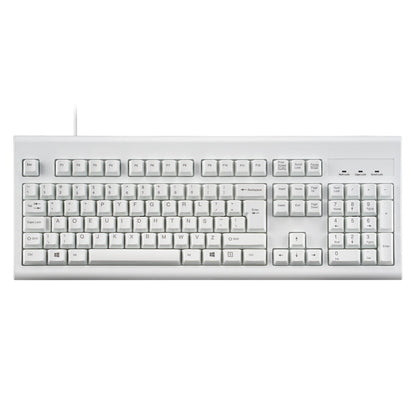 PERIBOARD-106 W - Wired White Standard Keyboard - Perixx Europe