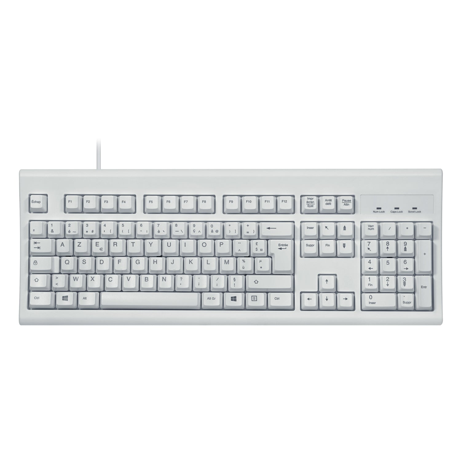 PERIBOARD-106 W - Wired White Standard Keyboard - Perixx Europe