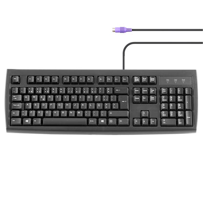 PERIBOARD-107 - PS/2 Black Standard Keyboard - Perixx Europe