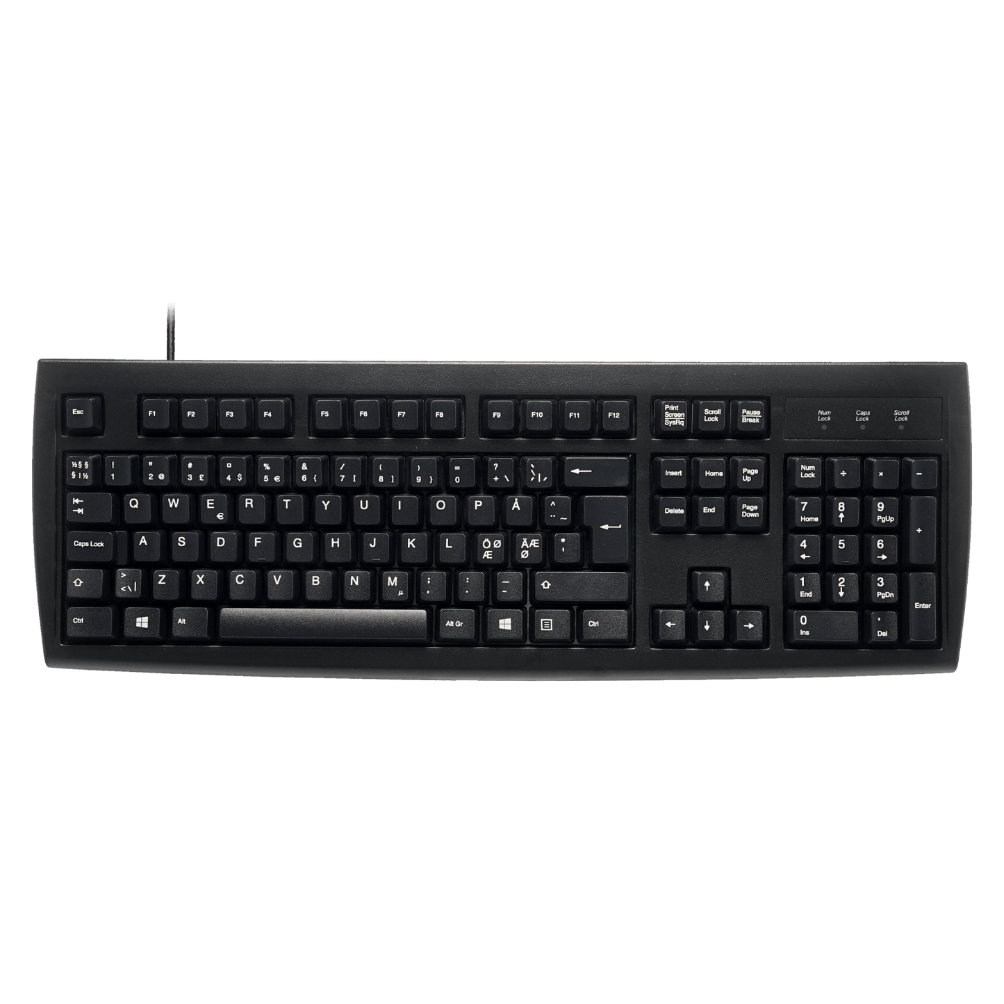 PERIBOARD-107 - PS/2 Black Standard Keyboard - Perixx Europe