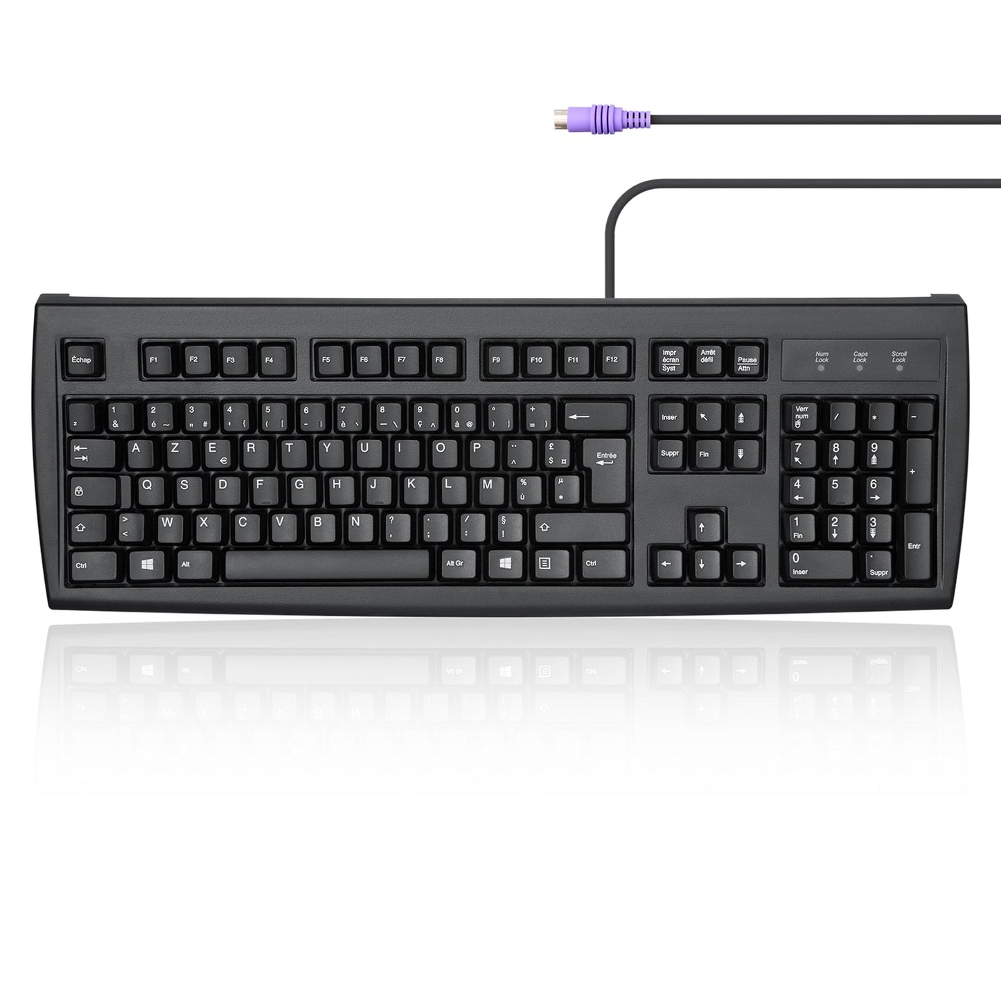 PERIBOARD-107 - PS/2 Black Standard Keyboard - Perixx Europe