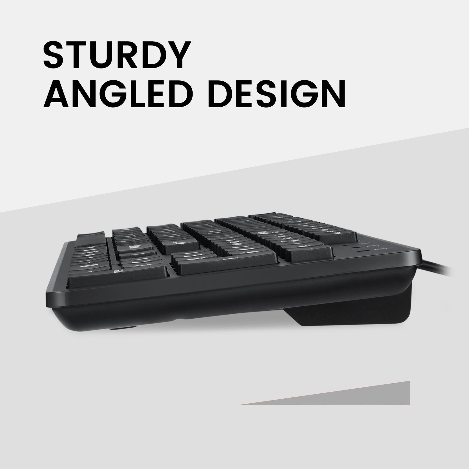 PERIBOARD - 117 Wired Standard Keyboard with Large Print Letters - Perixx Europe