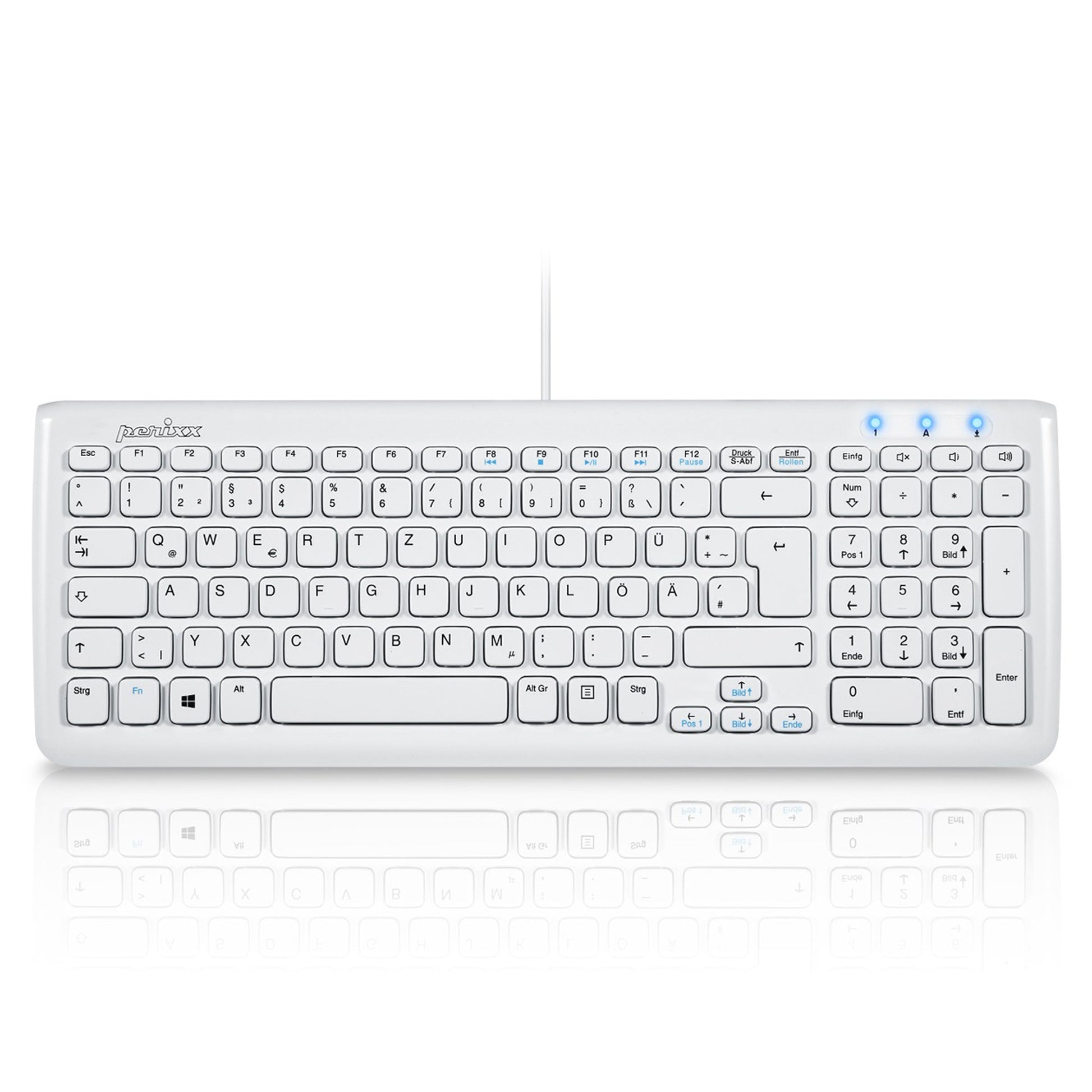 PERIBOARD - 208 Wired Compact Chiclet Keys Keyboard - Perixx Europe