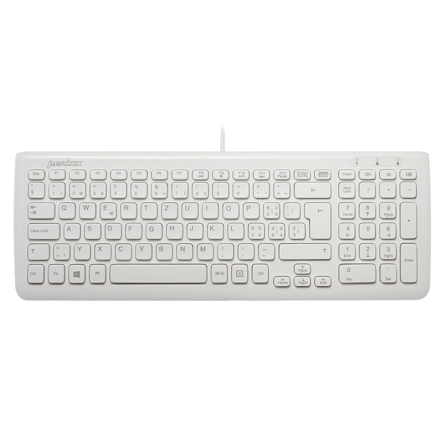 PERIBOARD - 208 Wired Compact Chiclet Keys Keyboard - Perixx Europe