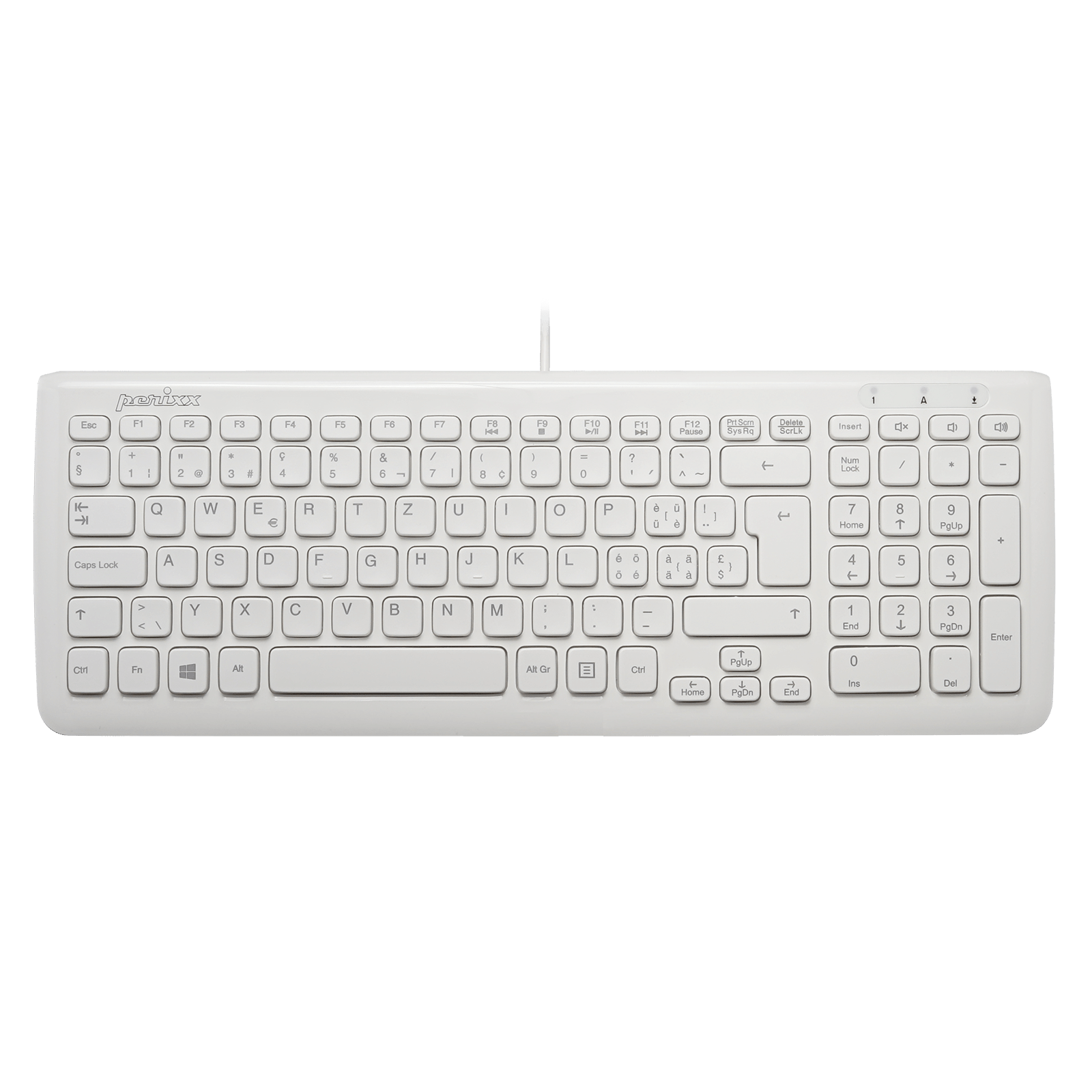 PERIBOARD - 208 Wired Compact Chiclet Keys Keyboard - Perixx Europe