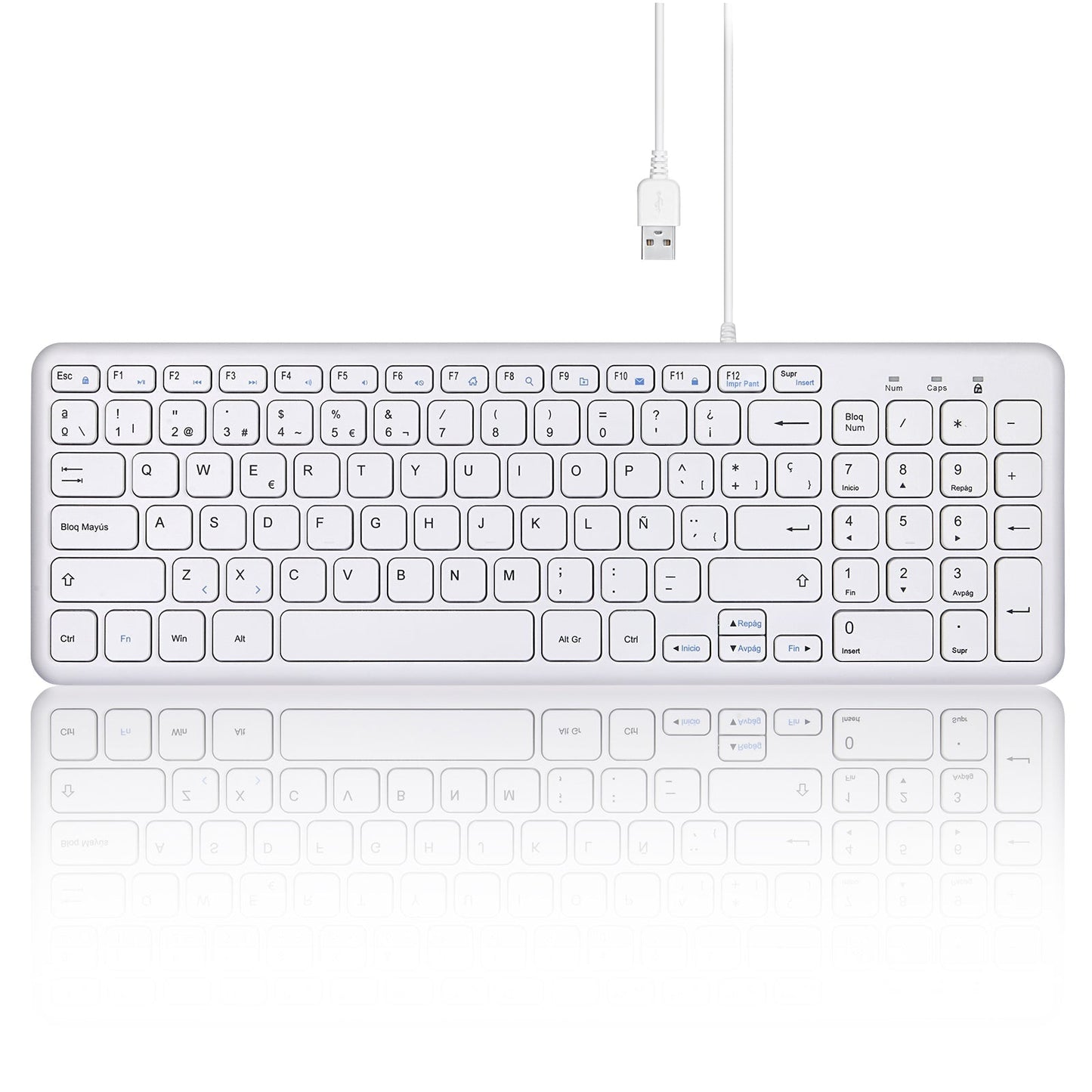 PERIBOARD - 213 Wired Compact Keyboard with Scissor Keys - Perixx Europe