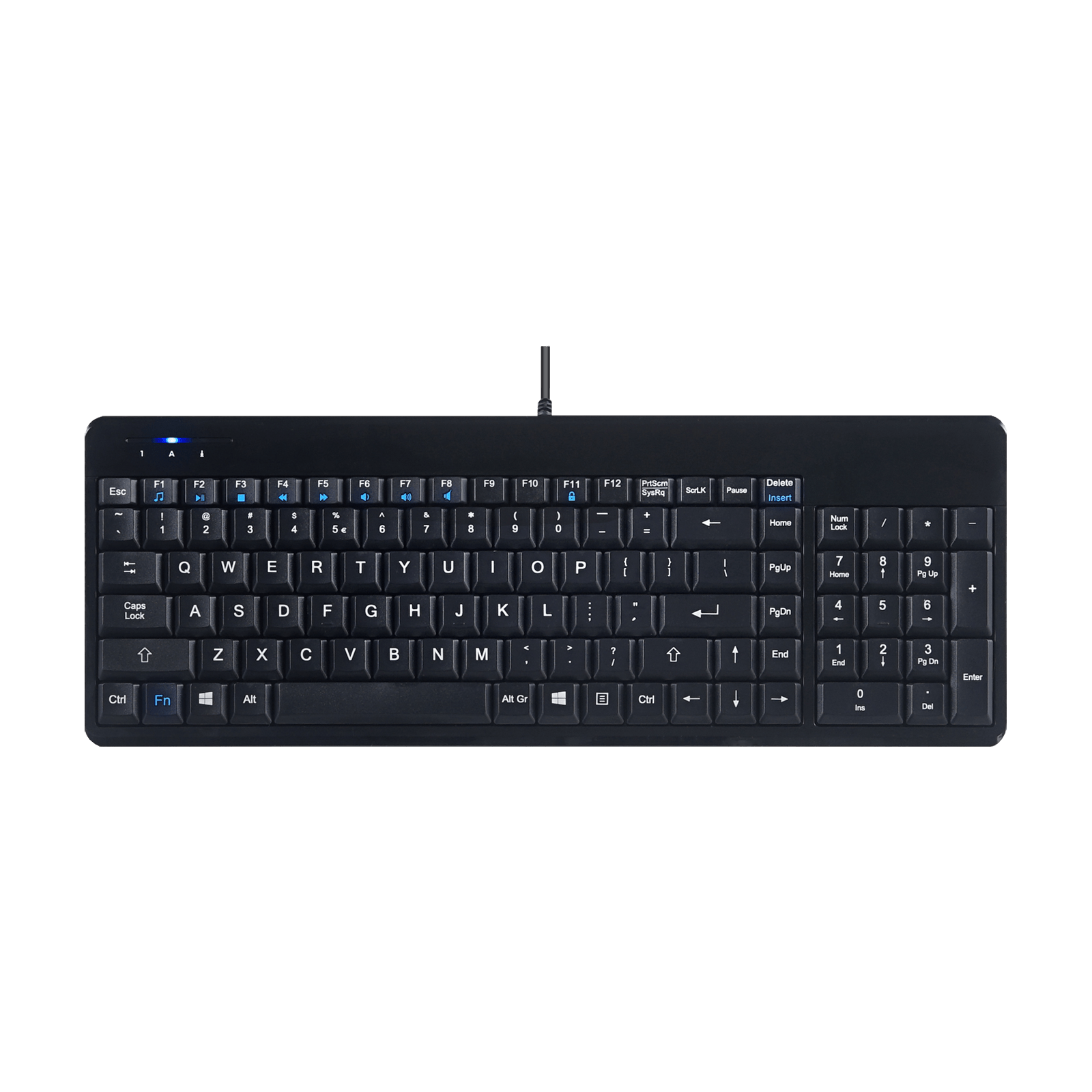 PERIBOARD-220 H - Wired Compact 75% Keyboard plus Numpad Extra USB Ports - Perixx Europe