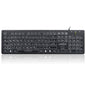 PERIBOARD-317 - Wired Backlit Standard Keyboard with Large Print Letters - Perixx Europe