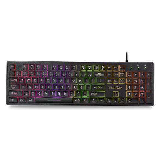 PERIBOARD - 317RGB Wired Backlit USB Keyboard - Perixx Europe