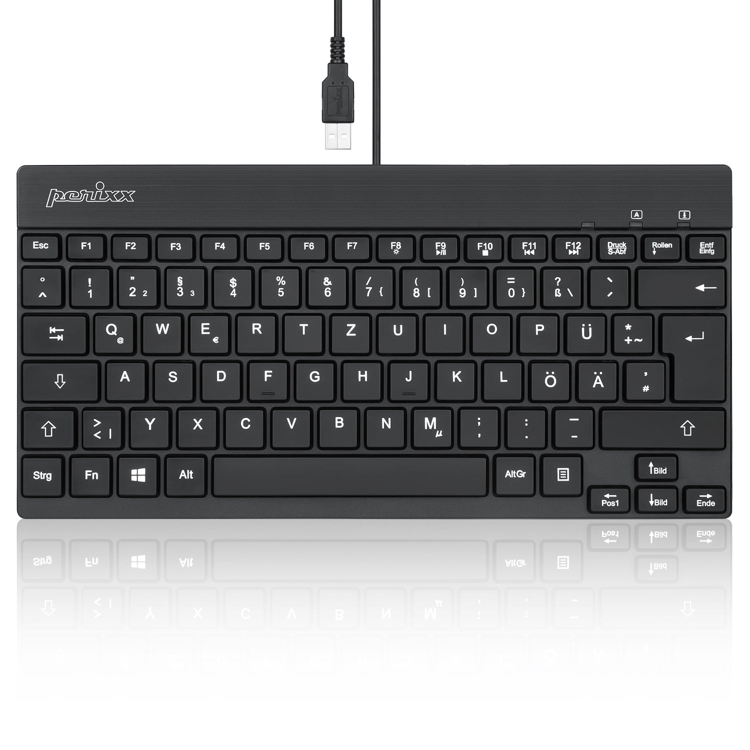 PERIBOARD-326 - Wired Mini Backlit Keyboard 70% - Perixx Europe