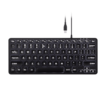 PERIBOARD-332 - Wired Mini Backlit Scissor Keyboard 70% - Perixx Europe