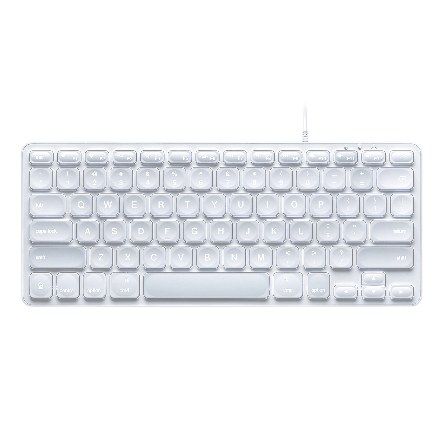 PERIBOARD-332M - Wired Mini Backlit Scissor Keyboard 70% for Mac - Perixx Europe