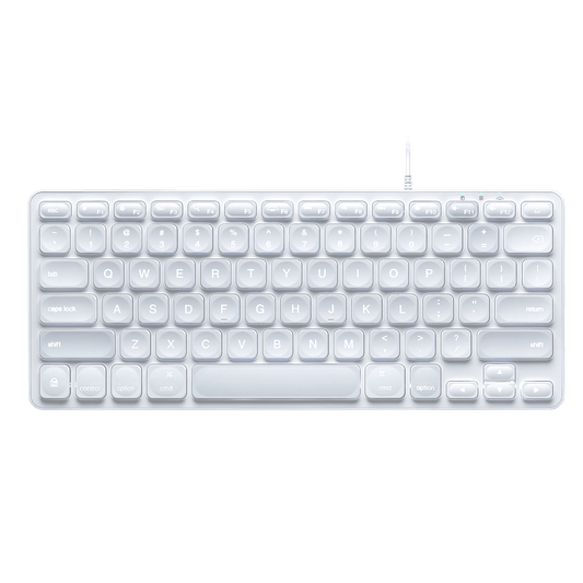 PERIBOARD-332M - Wired Mini Backlit Scissor Keyboard 70% for Mac - Perixx Europe