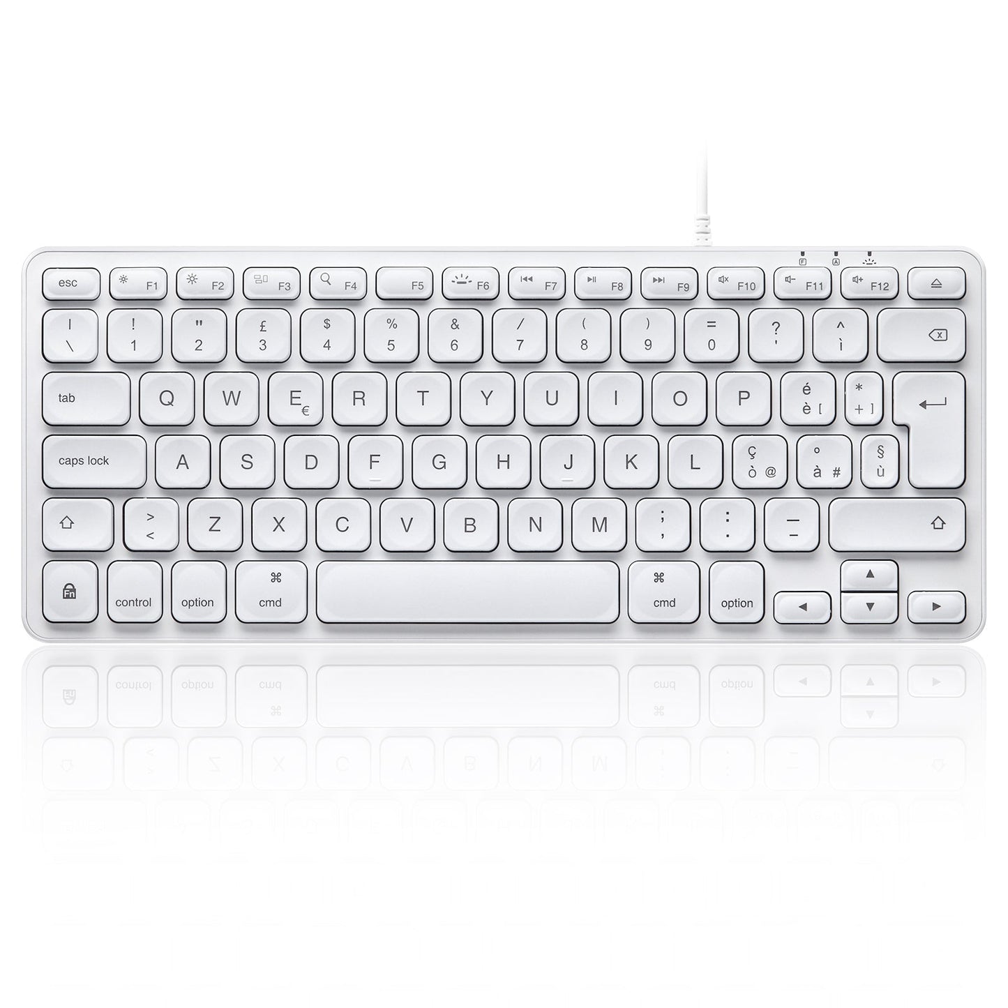 PERIBOARD-332M - Wired Mini Backlit Scissor Keyboard 70% for Mac - Perixx Europe