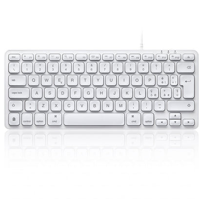 PERIBOARD-332M - Wired Mini Backlit Scissor Keyboard 70% for Mac - Perixx Europe