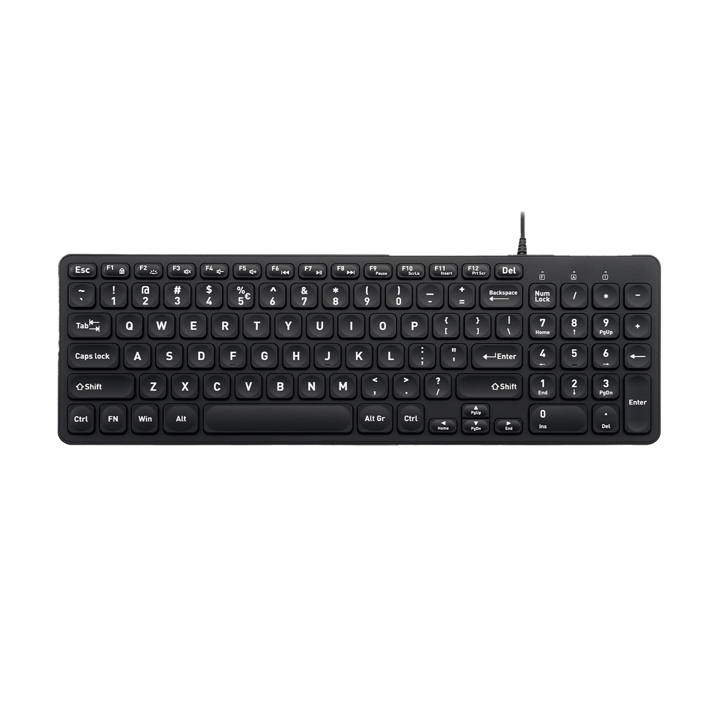 PERIBOARD-333 - Wired Compact Backlit Scissor Keyboard - Perixx Europe