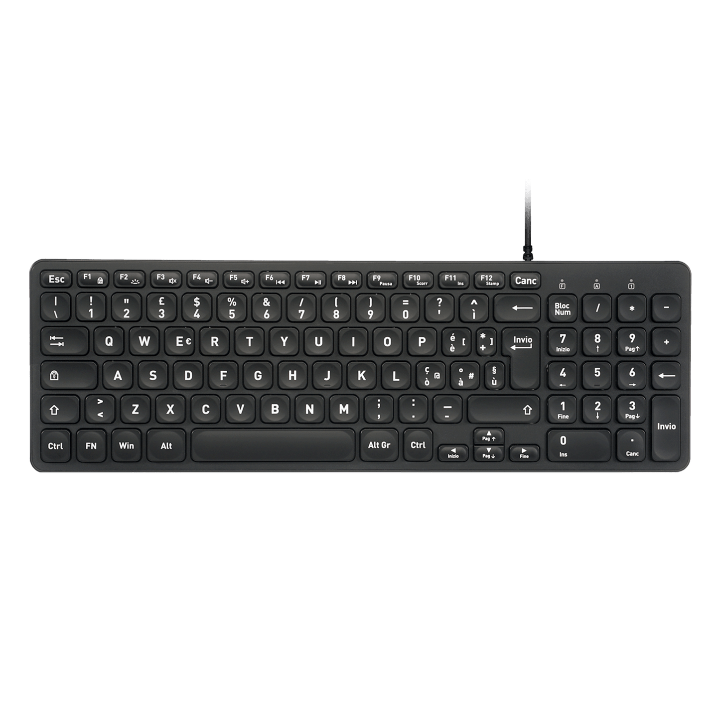 PERIBOARD-333 - Wired Compact Backlit Scissor Keyboard - Perixx Europe