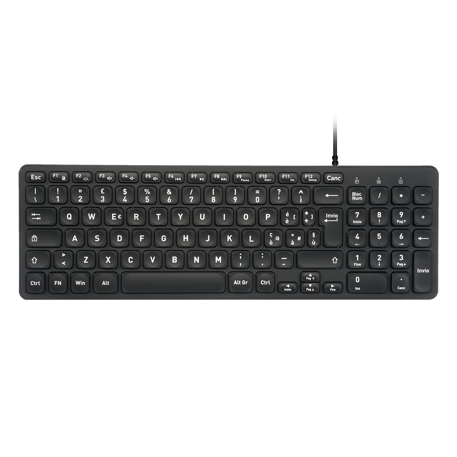 PERIBOARD-333 - Wired Compact Backlit Scissor Keyboard - Perixx Europe