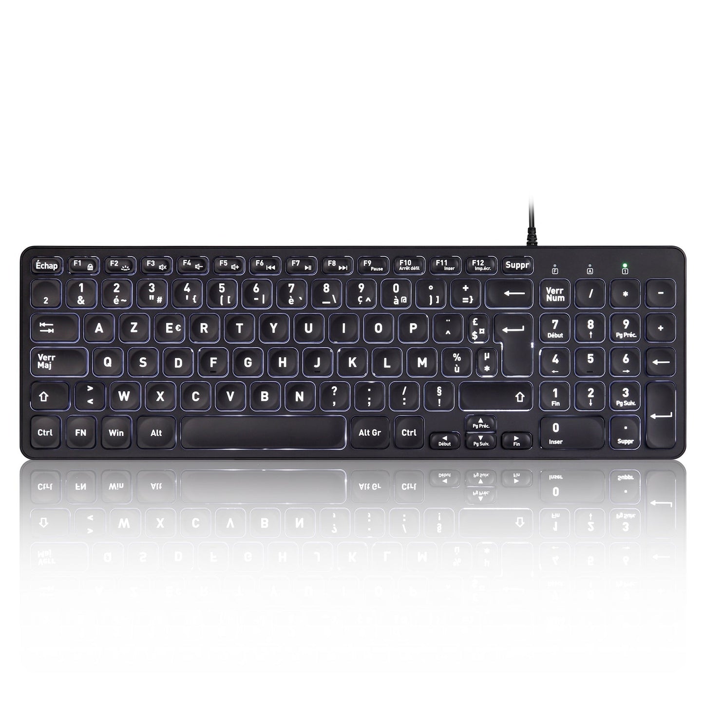 PERIBOARD-333 - Wired Compact Backlit Scissor Keyboard - Perixx Europe