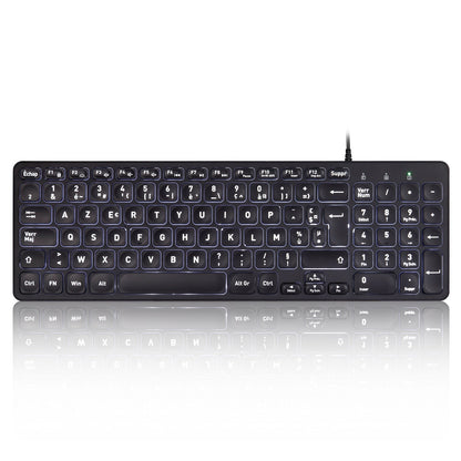 PERIBOARD-333 - Wired Compact Backlit Scissor Keyboard - Perixx Europe