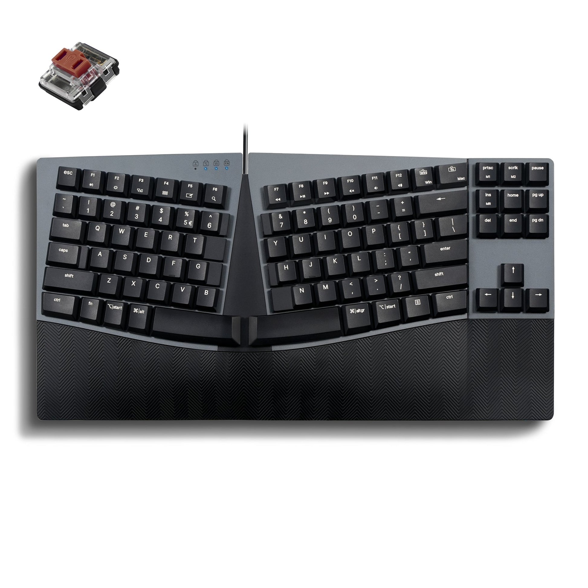 PERIBOARD - 335 Compact Ergo - Mechanical Keyboard - Perixx Europe