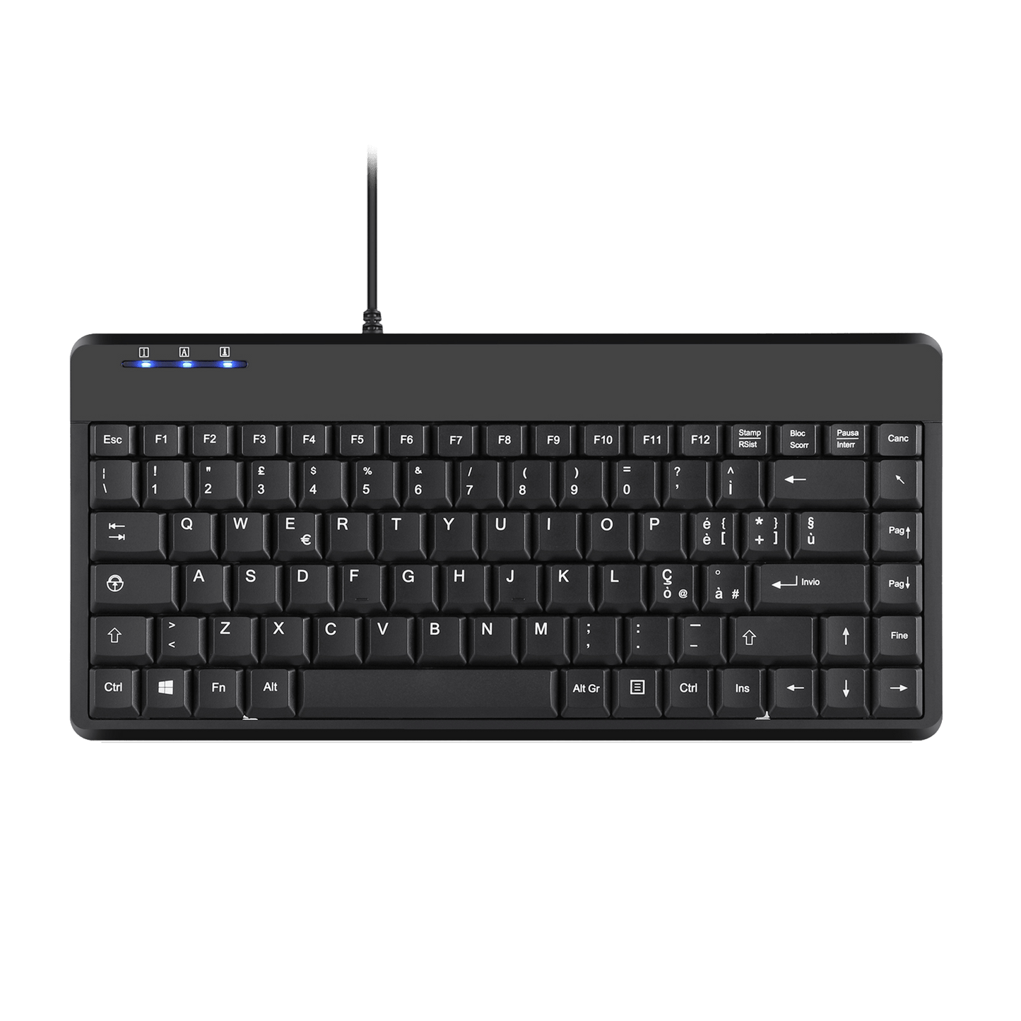 PERIBOARD-409 H - Wired Mini 75% Keyboard Extra USB Ports - Perixx Europe