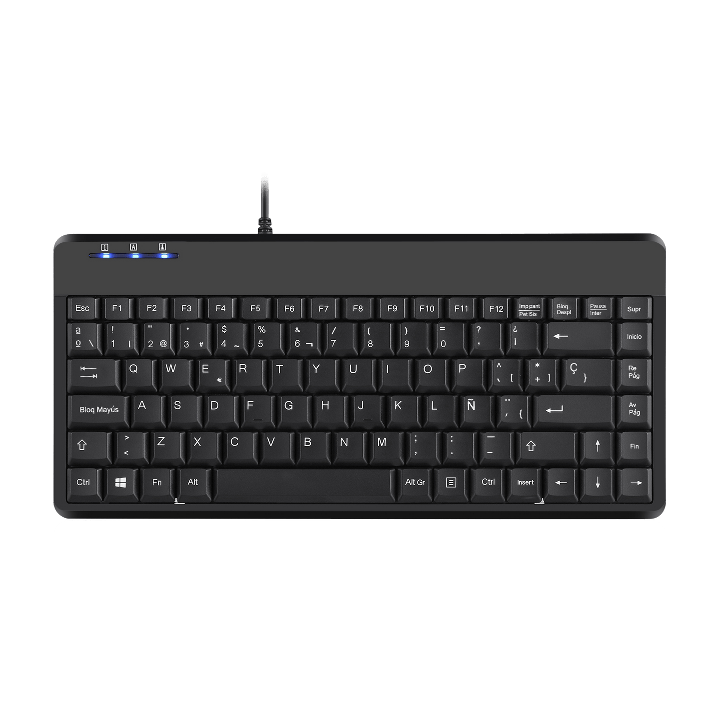 PERIBOARD-409 H - Wired Mini 75% Keyboard Extra USB Ports - Perixx Europe