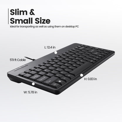 PERIBOARD-409 U - Wired Mini Keyboard 75% - Perixx Europe