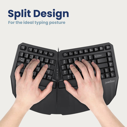 PERIBOARD-413 B - Wired Compact 75% Ergonomic Keyboard - Perixx Europe