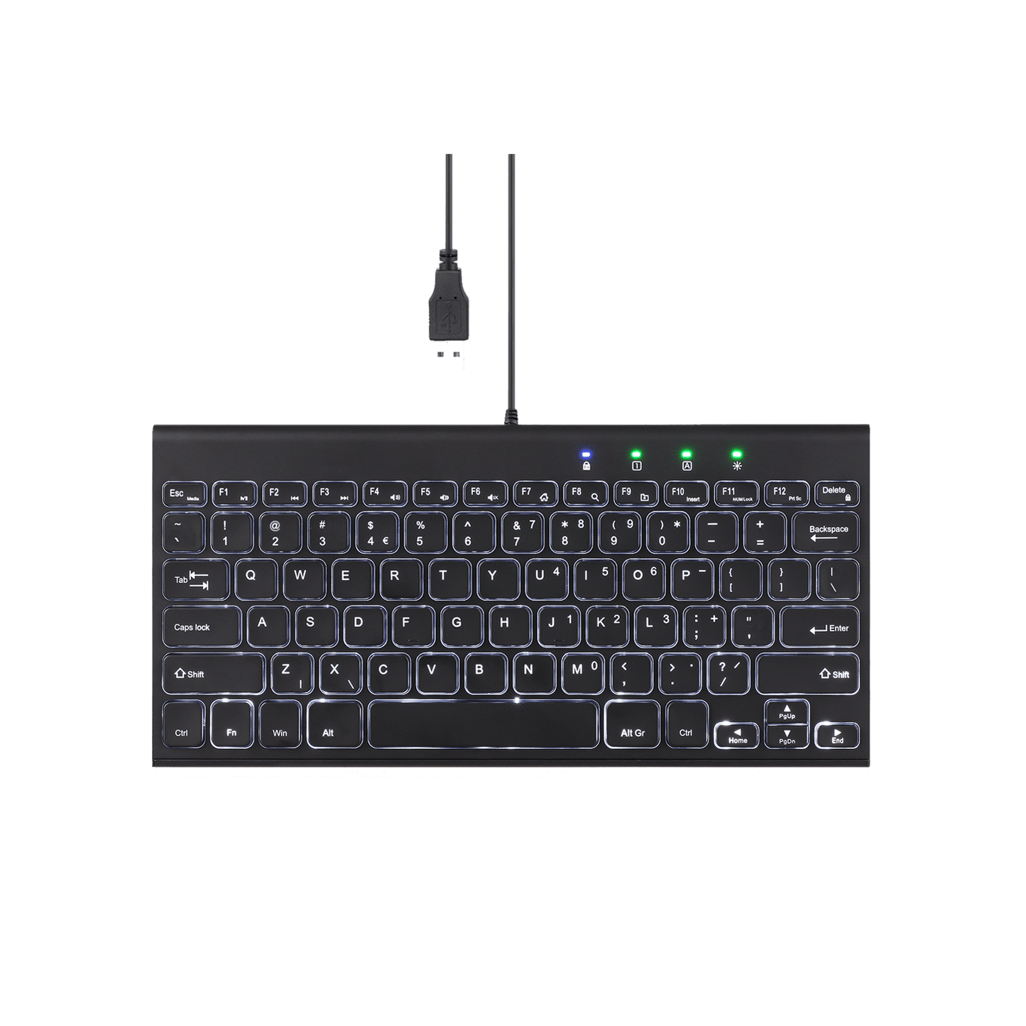 PERIBOARD-429 - Wired 70% Mini Backlit Keyboard Scissor Keys - Perixx Europe