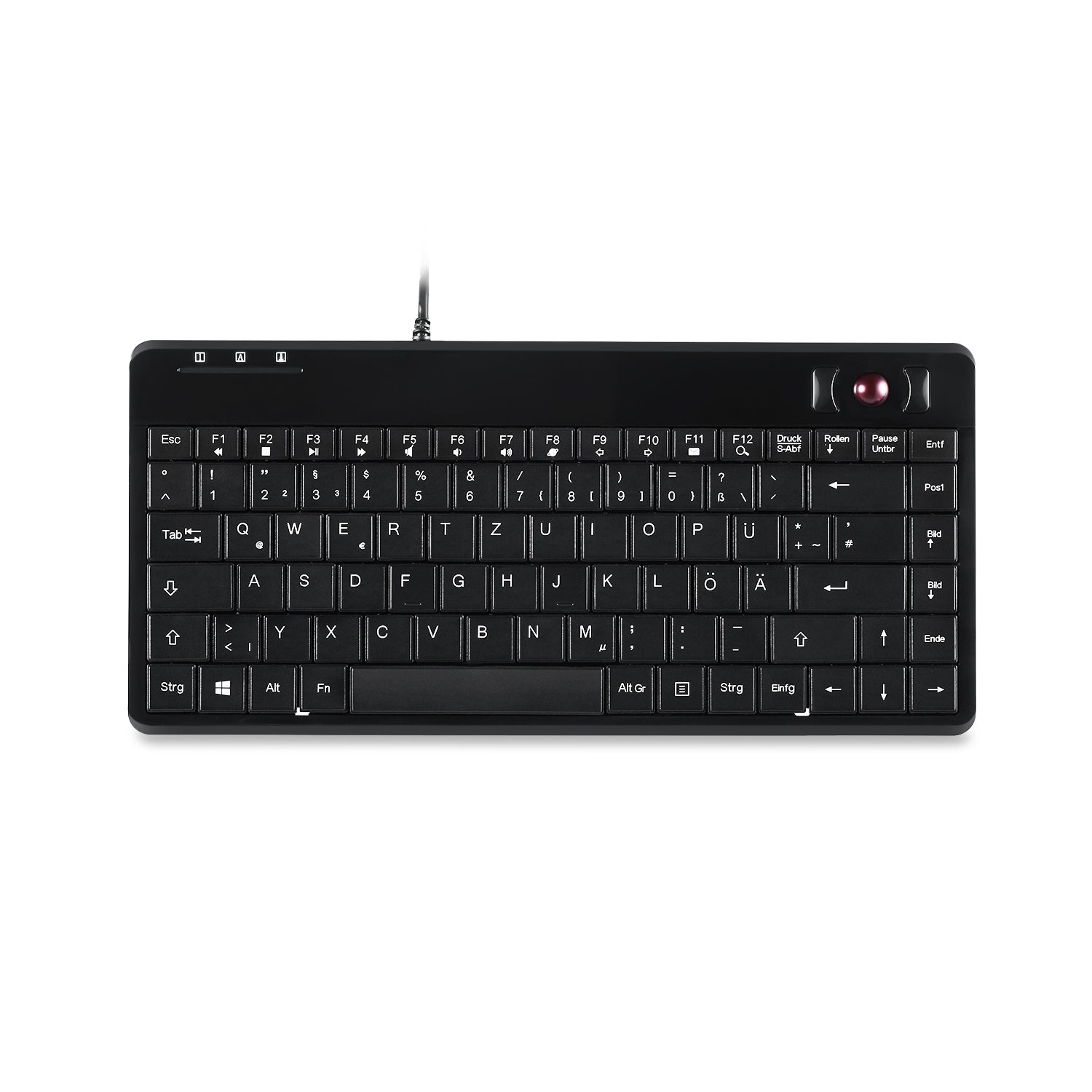 PERIBOARD-505 H PLUS - Wired Mini Trackball Keyboard 75% - Perixx Europe