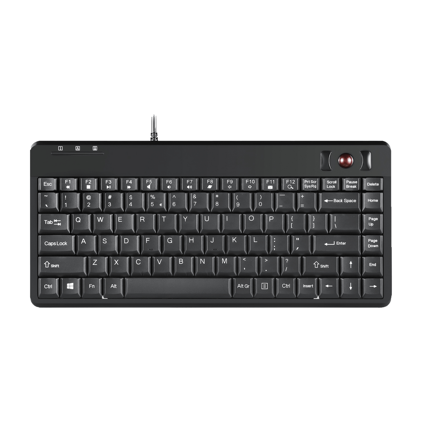 PERIBOARD-505 H PLUS - Wired Mini Trackball Keyboard 75% - Perixx Europe