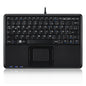 PERIBOARD-510 H PLUS - Wired Super-Mini 75% Touchpad Keyboard Scissor Keys Extra USB Ports - Perixx Europe