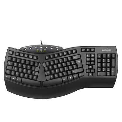 PERIBOARD-512 B - Wired Ergonomic Keyboard 100% - Perixx Europe