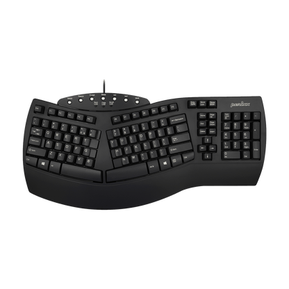 PERIBOARD-512 B - Wired Ergonomic Keyboard 100% - Perixx Europe