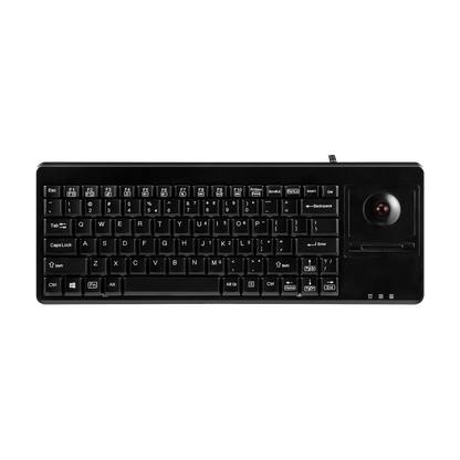 PERIBOARD-514 H PLUS - Wired Mini Trackball Keyboard 75% Extra USB Ports - Perixx Europe