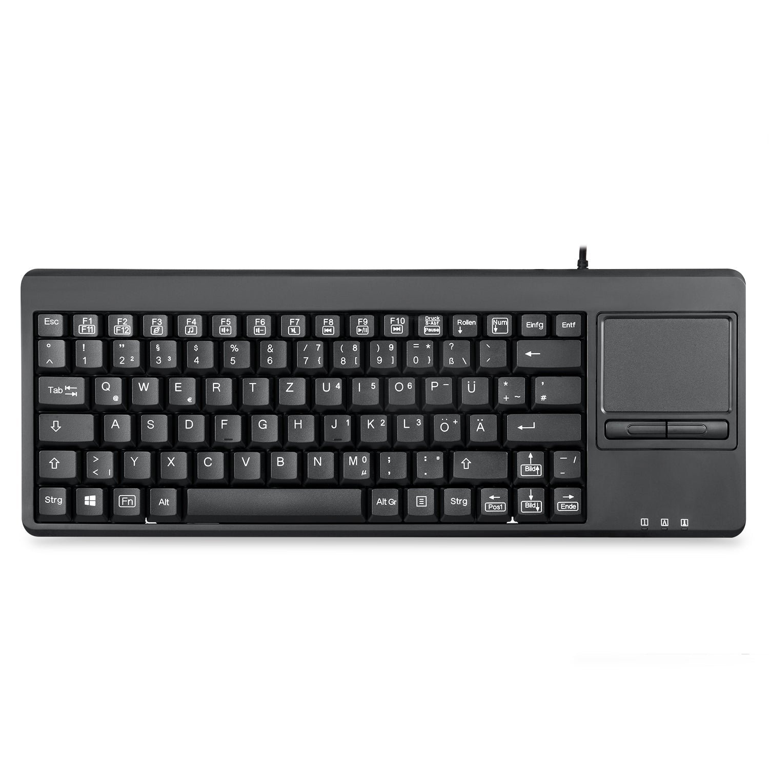 PERIBOARD-515 H PLUS - Wired Touchpad Keyboard 75% Extra USB Ports - Perixx Europe