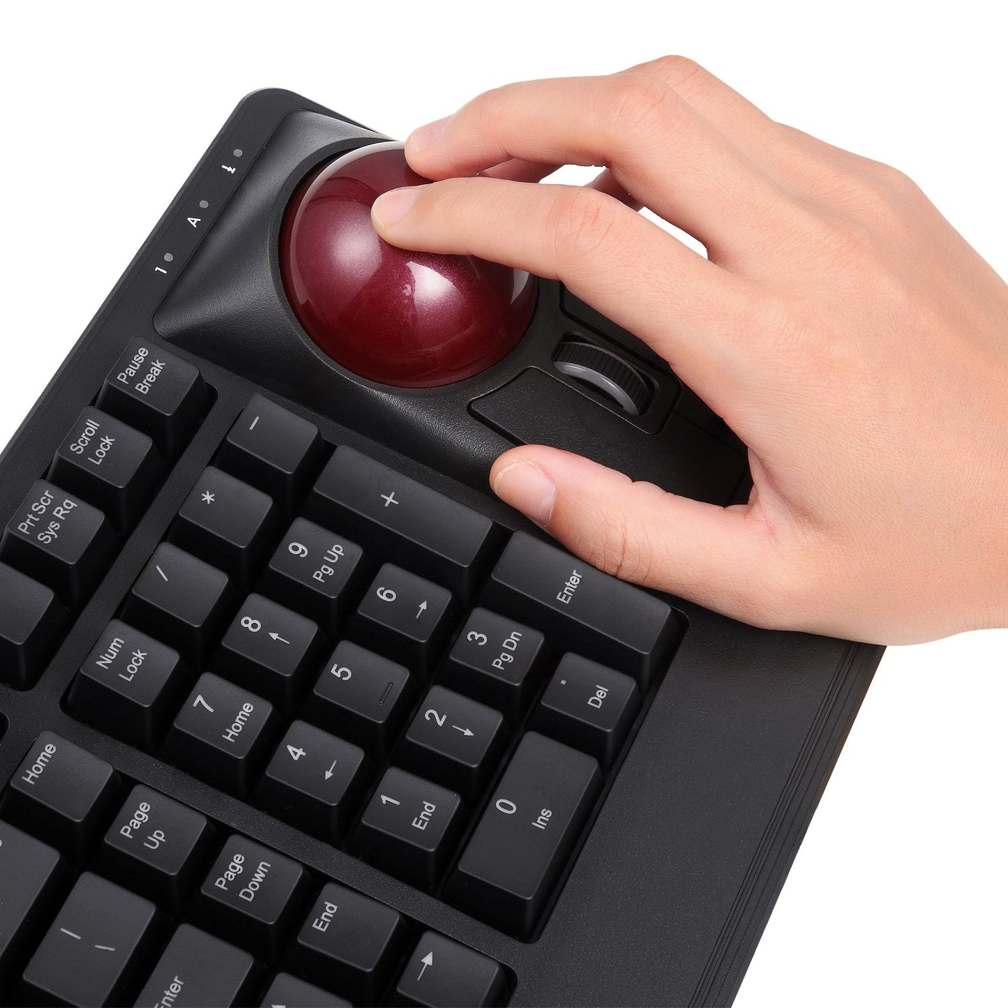 PERIBOARD-522 - Wired Mechanical Trackball Keyboard (75% Plus Numpad) - Perixx Europe