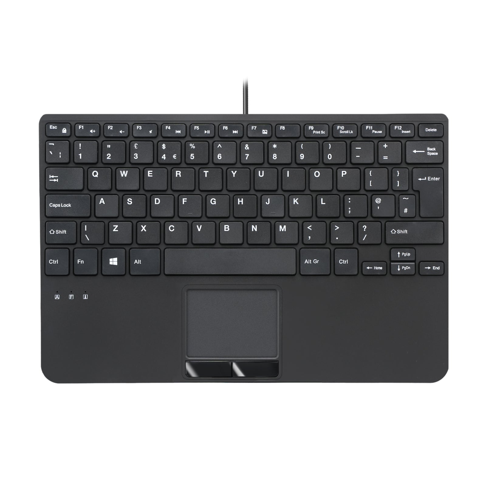 PERIBOARD - 525 Wired Mini USB Keyboard with Touchpad and Scissor Keys - Perixx Europe