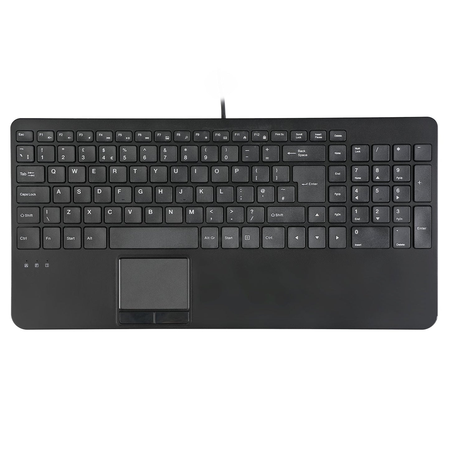 PERIBOARD - 534 H Wired Compact US Keyboard with Touchpad and USB Hubs - Perixx Europe