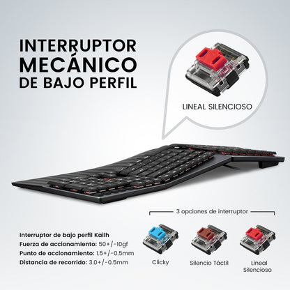 PERIBOARD - 535 Wired Ergo - Mechanical Keyboard - Perixx Europe