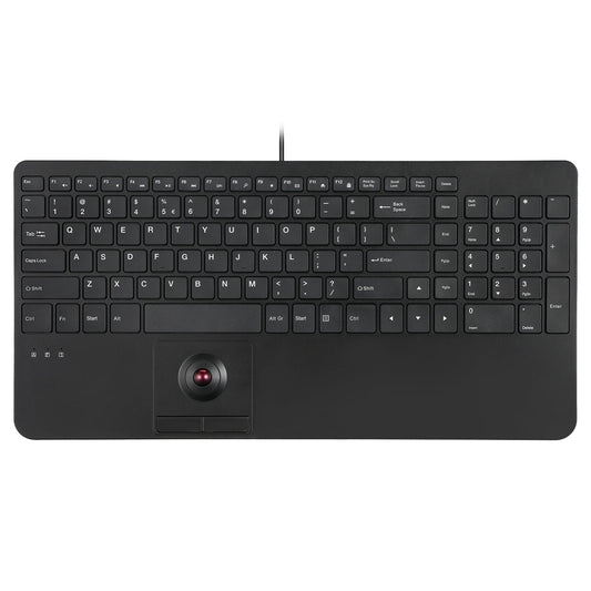 PERIBOARD-538 US, Wired Compact USB Keyboard with Trackball - Perixx Europe